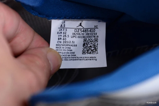 1 og "true air jordan ModernLook 1643 high blue" dz5485- 0520